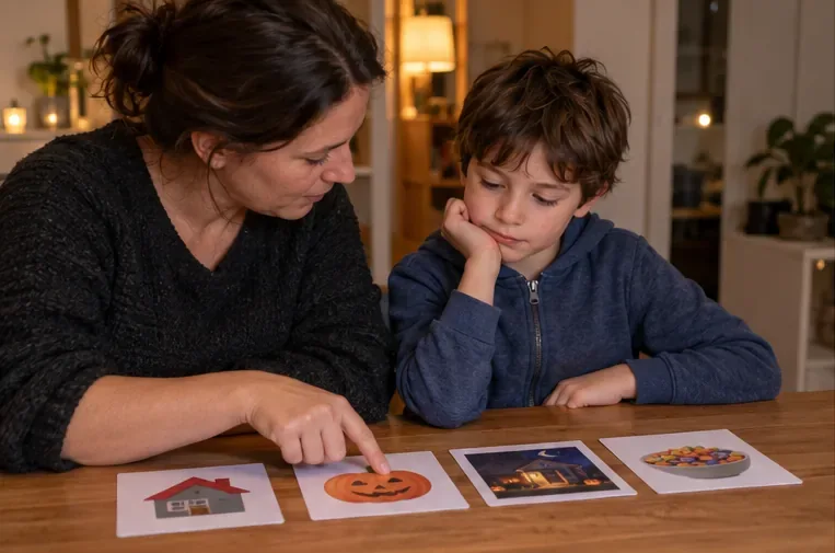 Enfant autiste et sonneries d’Halloween : préparer un espace calme sans imposer une seule façon de faire